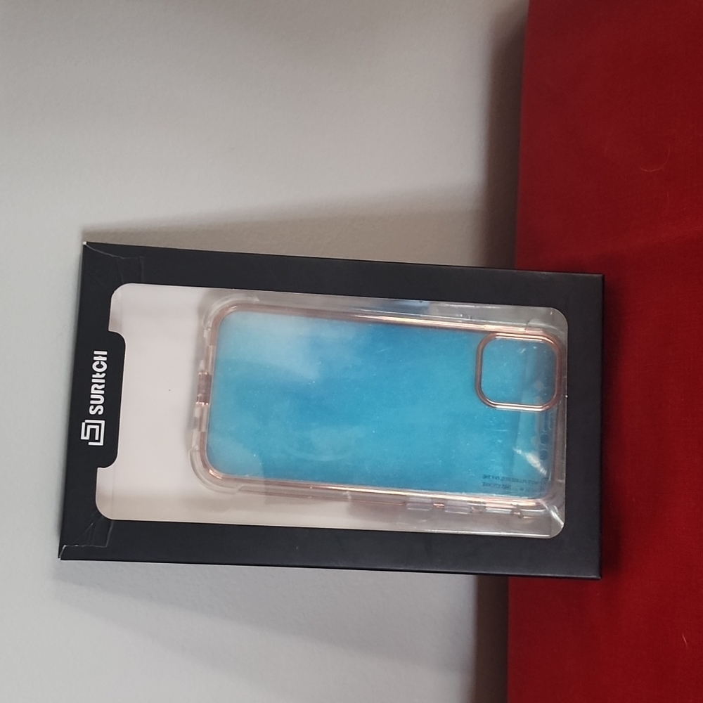 Iphone 12 mini clear rose gold shock resistant case